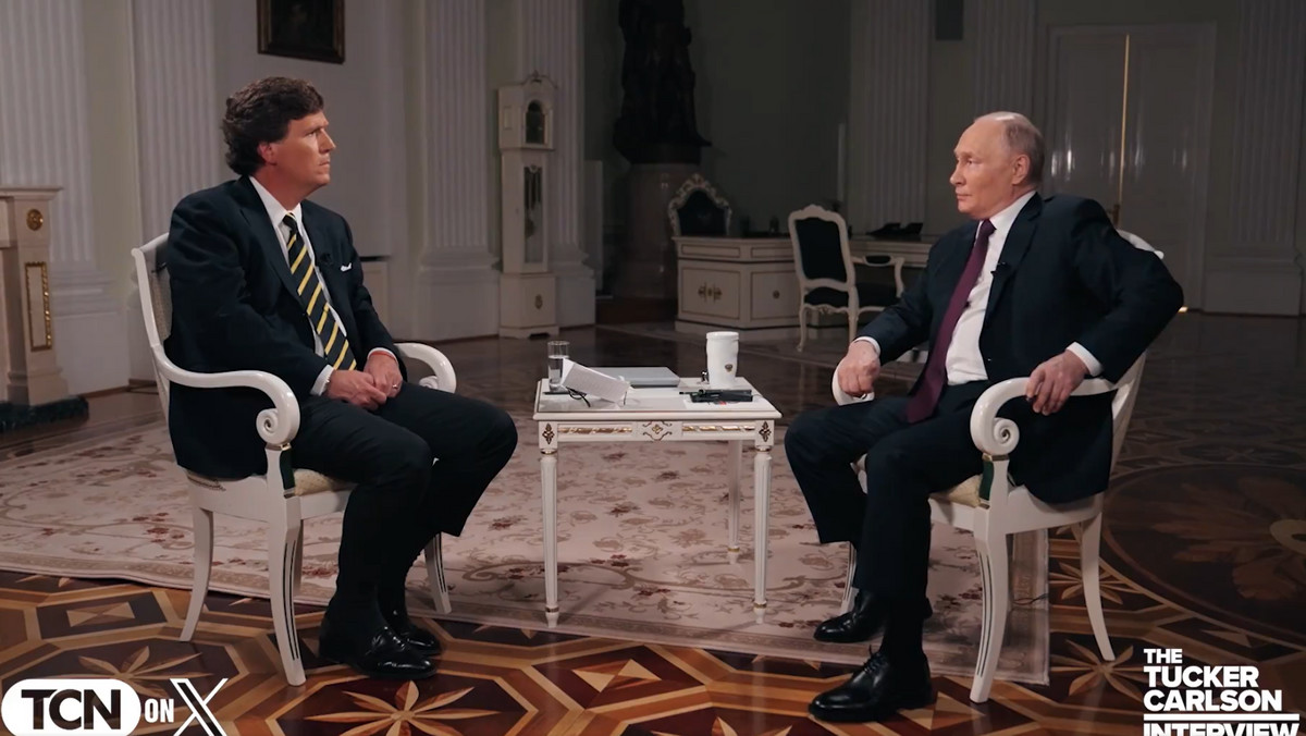 Tucker Carlson rozmawiał z Władimirem Putinem. Miał jeden cel [ANALIZA]