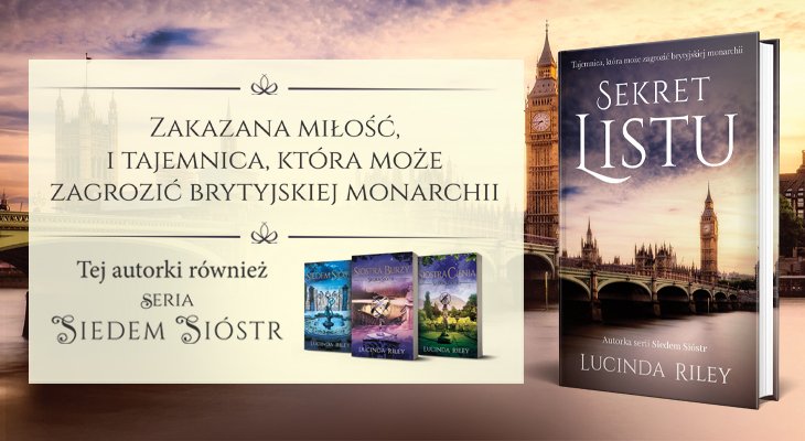 Lucinda Riley "Sekret listu", Wydawnictwo Albatros