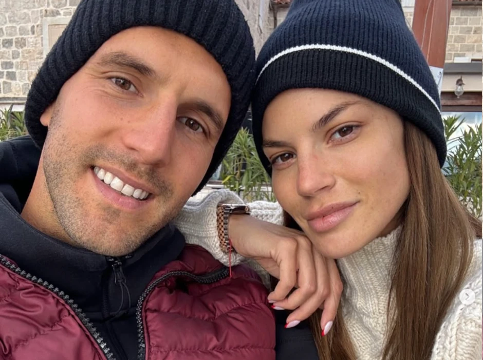 Danijela Dimitrovska sa dečkom Jevremom