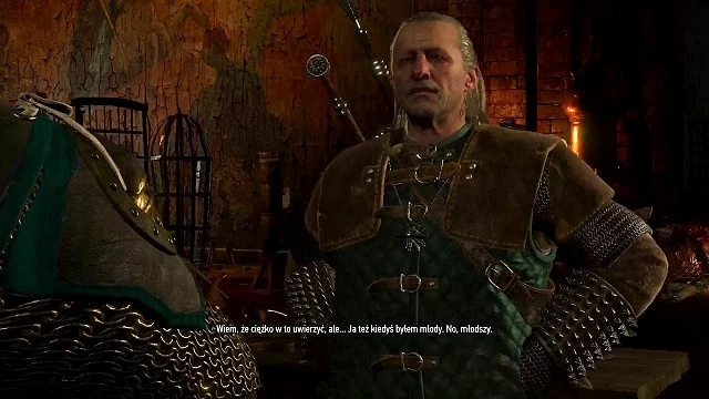 Vesemir zapewnia Geralta, że również był kiedyś młody - czyż to nie wspaniały koncept na nowego bohatera?