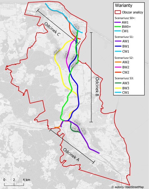 Możliwe trasy Via Maris
