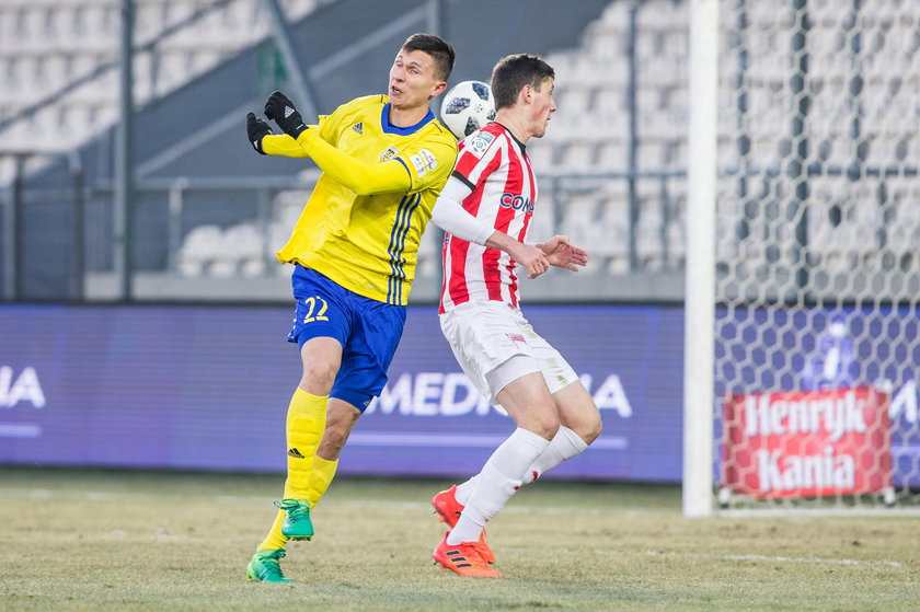 Pilka nozna. Ekstraklasa. Cracovia Krakow - Arka Gdynia. 04.03.2018