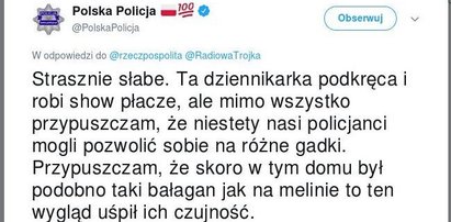 Skandaliczny wpis polskiej policji