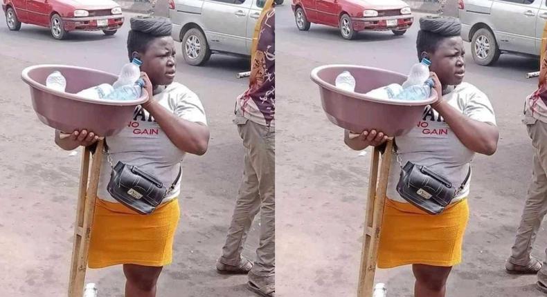 Amputee ‘pure water’ seller gets help from politician to leave the street