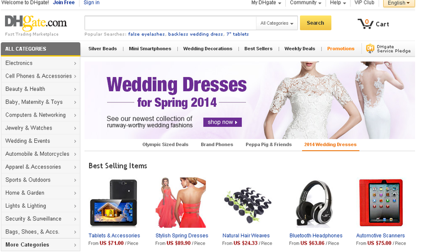 2. DHgate.com - robiąc zakupy w tym serwisie warto upewnić się, czy wysyłka do Polski będzie darmowa