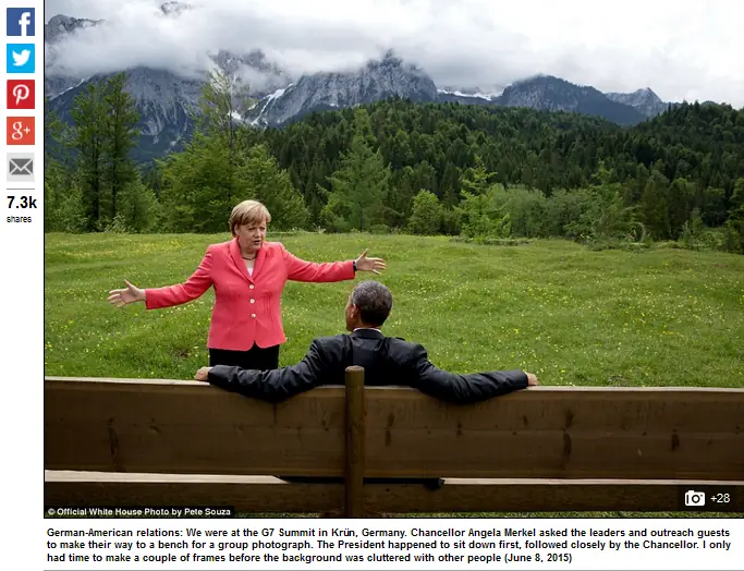 Obama z kanclerz Niemiec Angelą Merkel