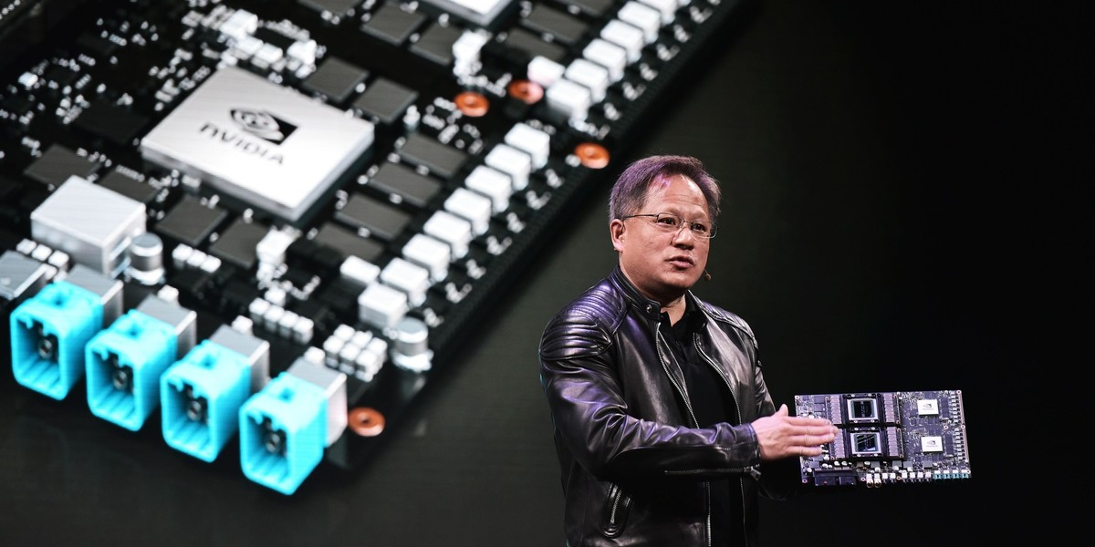 CEO Nvidii Jensen Huang. Firma przejęła producenta czipów Mellanox Tech. za 6,9 mld dolarów