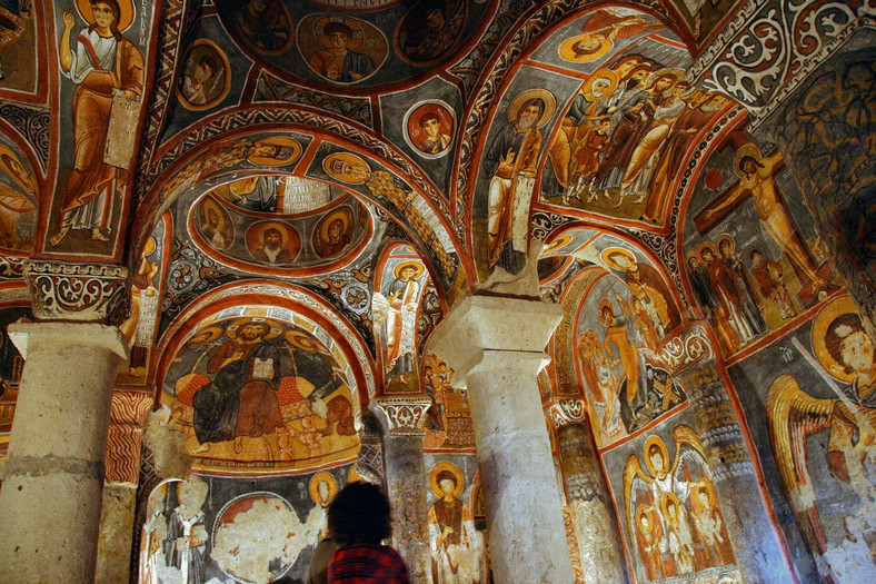 Freski w kościele,  Skansen Göreme, Kapadocja, Turcja
