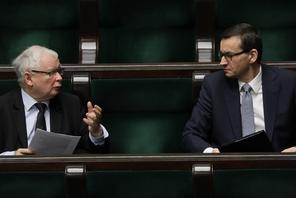 Jarosław Kaczyński i premier Mateusz Morawiecki