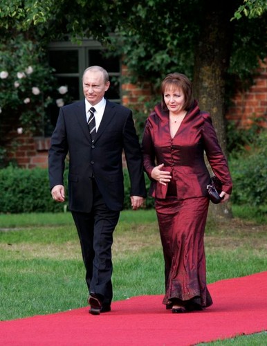 Ludmiła Putin z mężem Władimirem Putinem w 2007 roku