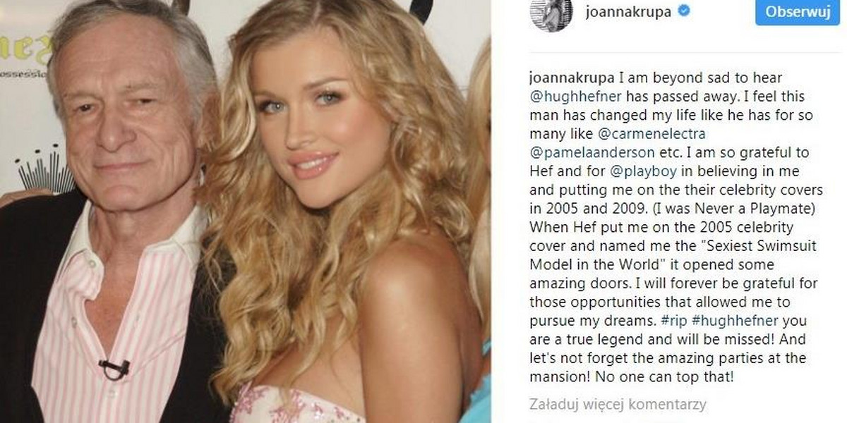 Joanna Krupa i Hugh Hefner