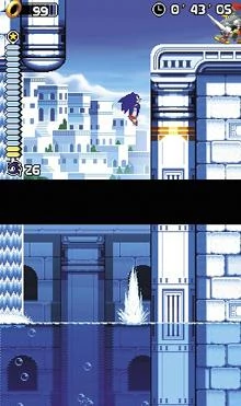 Screen z gry "Sonic Rush"