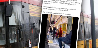 Szokujące sceny w stołecznym tramwaju. Nikt nie reagował. Ktoś wszystko nagrał