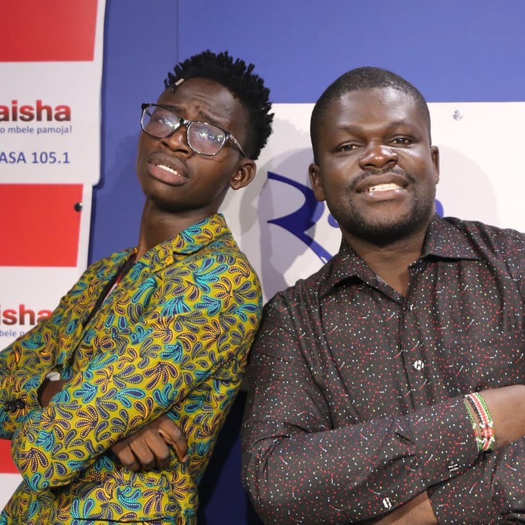 Comedian MCA Tricky with Billy Miya 