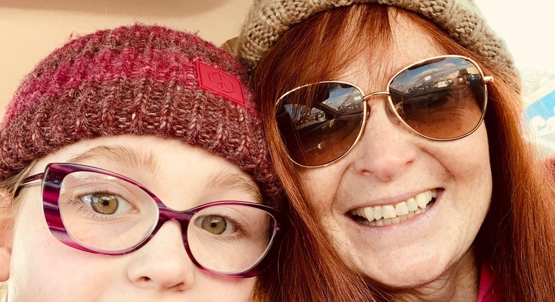 The author and her granddaughter.Courtesy of the author