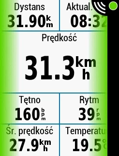 Zielone paski informują, że po tym pojeździe, który cię wyprzedził, nie ma już za tobą innych aut czy motocykli