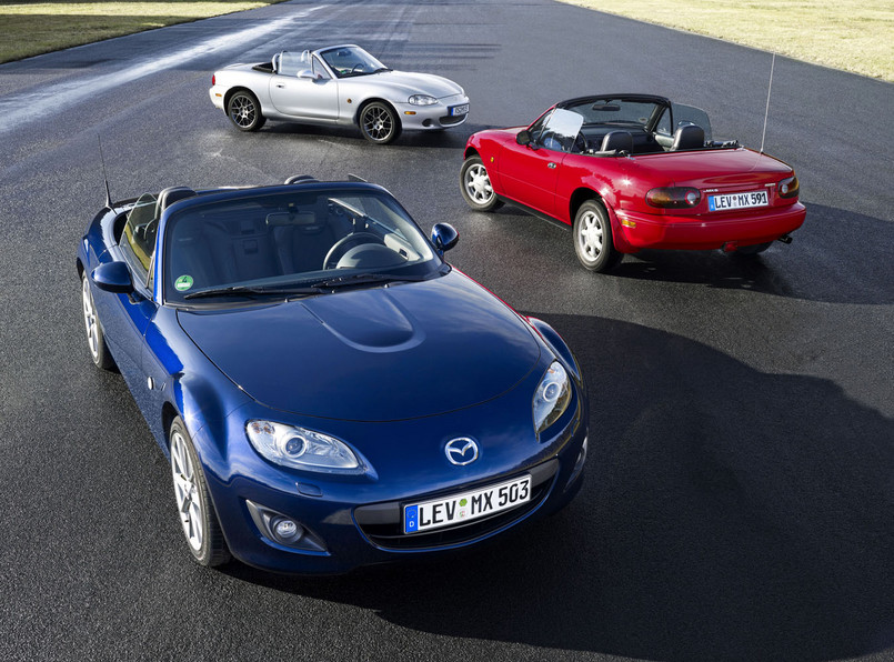 Liczba wyprodukowanych przez Mazda Motor Corporation egzemplarzy samochodu sportowego MX-5 osiągnęła dziś (4 lutego 2011 r.) próg 900 000. Taki wynik uzyskano w ciągu 21 lat i 10 miesięcy od rozpoczęcia masowej produkcji pierwszej generacji tego modelu w kwietniu 1989 r.