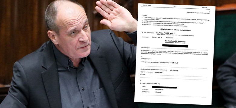 Paweł Kukiz ujawnił, ile ma oszczędności. Uwagę przykuwają zarobki żony