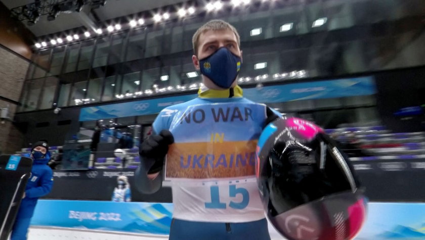 Wladzislaw Geraskiewicz (23 l.) w trakcie igrzysk w Pekinie apelował o pokój.