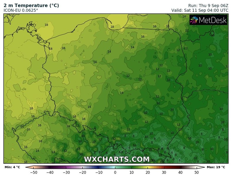 W nocy duża różnica w temperaturze