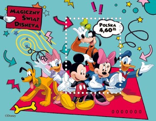 Poczta Polska wprowadziła znaczek z bohaterami Disneya