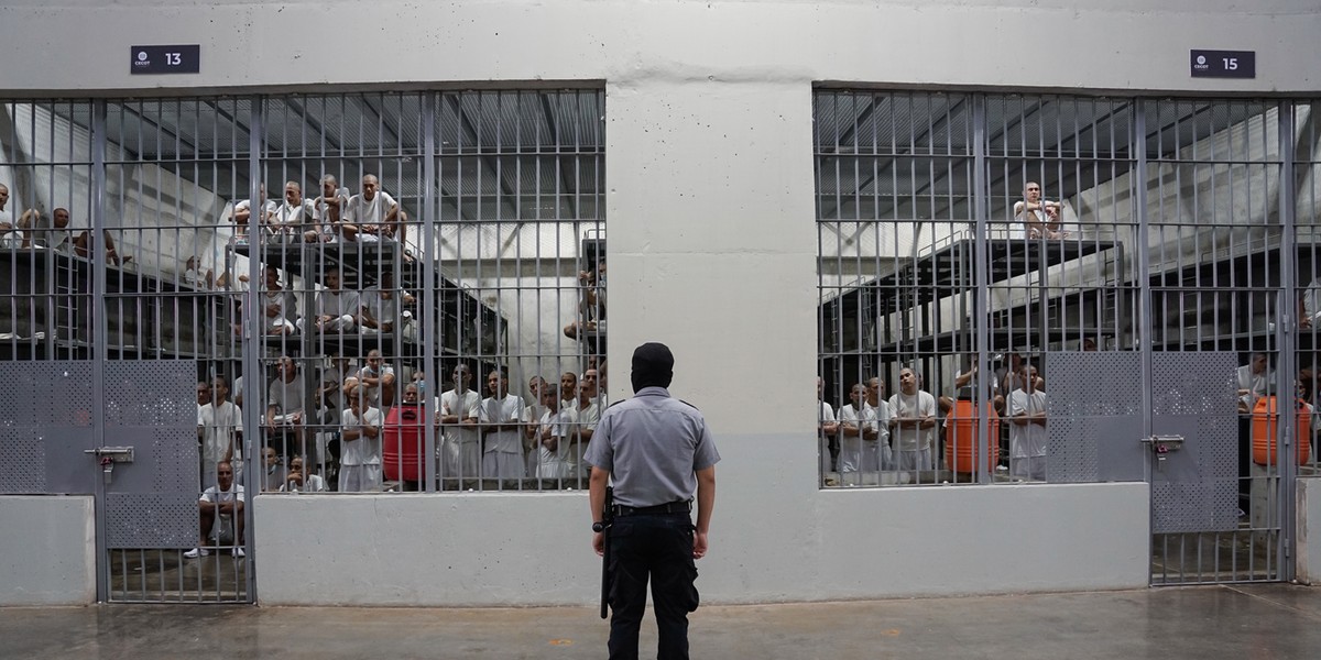 Salwadorskie więzienie o zaostrzonym rygorze.