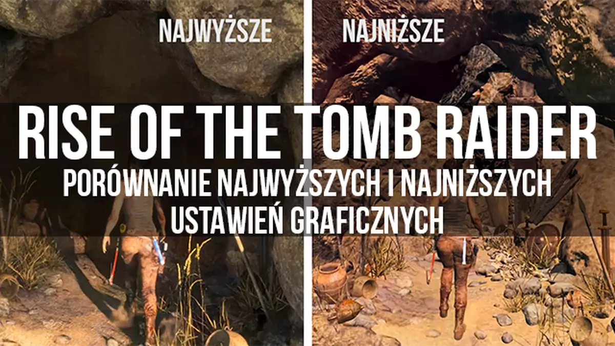 Rise of the Tomb Raider wygląda najlepiej na PC, a najgorzej... też na PC. Porównujemy najwyższe i najniższe ustawienia grafiki