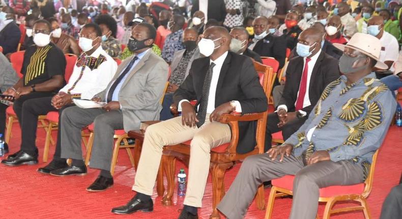 DP Ruto, Raila,Mudavadi and Weta among leaders at MP Ken Murungu’s Burial 