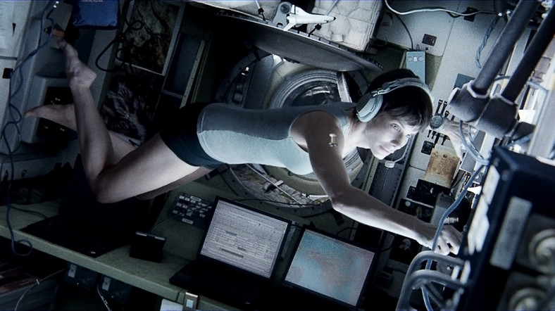 Kadr z filmu "Grawitacja" (reż. Alfonso Cuarón)