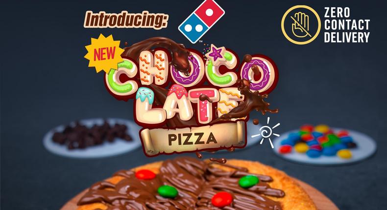 Step into the new year with Dominos Pizza's newest chocolate delight!