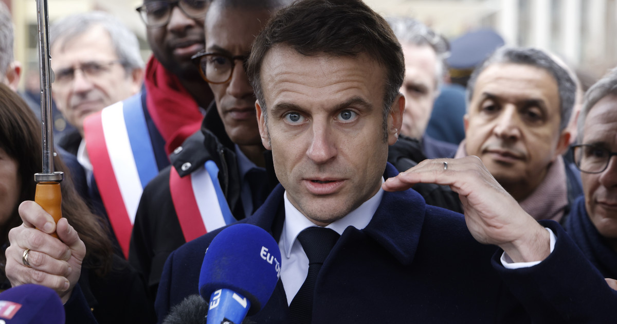 Mots élogieux du président français.  Emmanuel Macron a ajouté une phrase