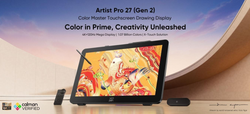XPPen prezentuje Artist Pro 27 (Gen 2) - ekran do rysowania z profesjonalną reprodukcją kolorów i rozwiązaniem X-Touch