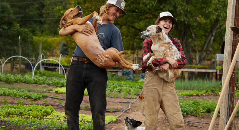 Logan and Cheezy met in 2014 in Austin, Texas. Logan told Business Insider that they bonded over their shared dream of living off the grid and obtaining self-efficiency.