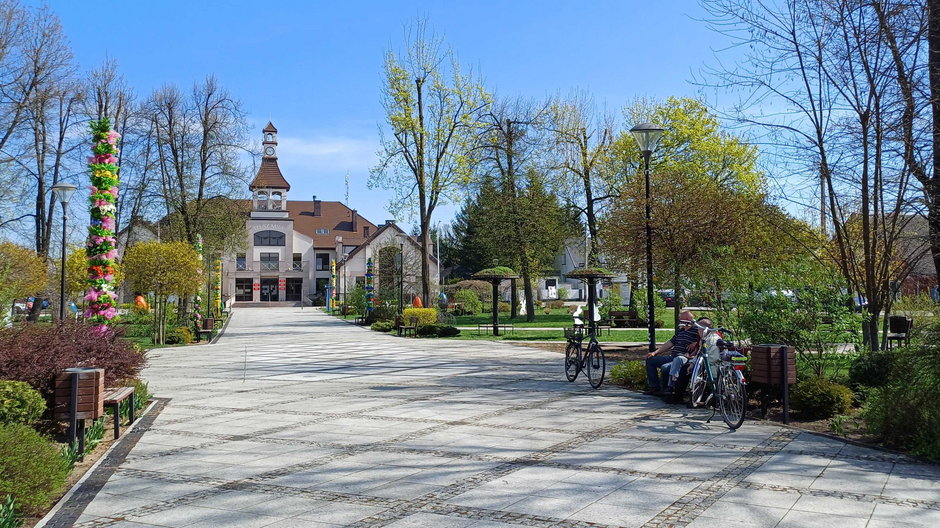 Park w centrum Michałowa