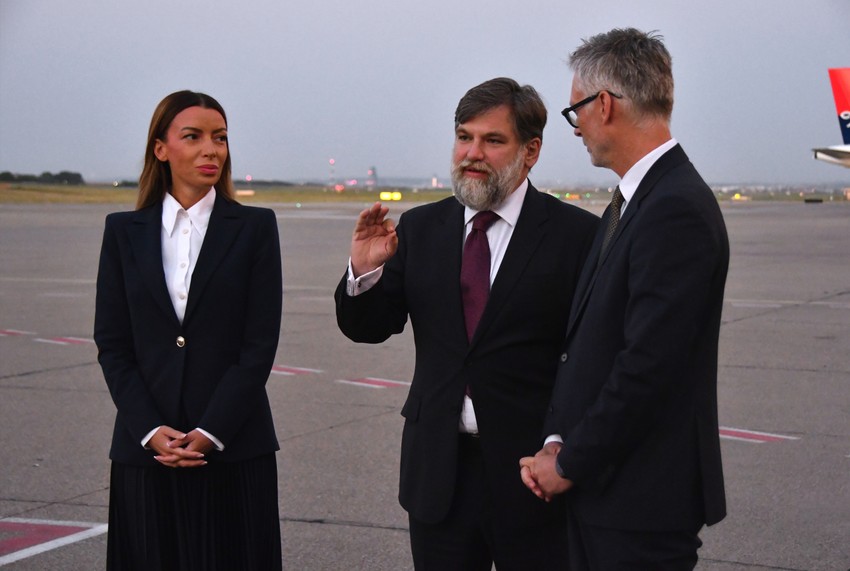 Adrijana Mesarović i kancelar Austrije Kristijan Štoker