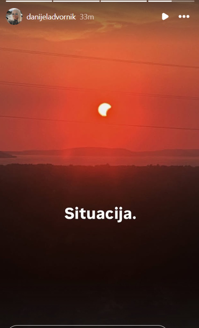 Danijela Dvornik slikala pomračenje sunca