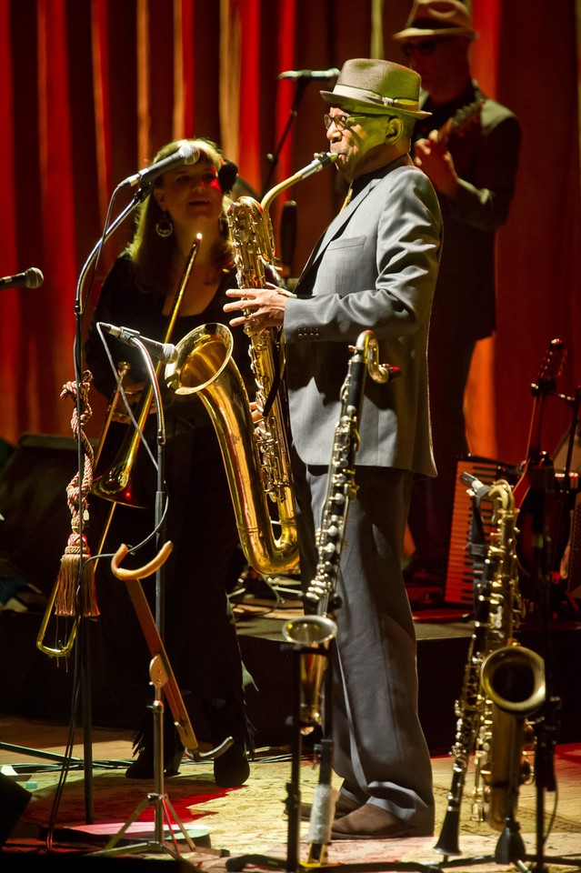 Hugh Laurie w Sali Kongresowej (fot. Rafał Nowakowski/Onet)