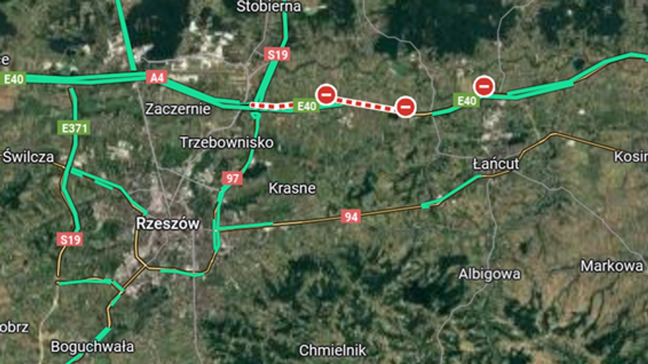 Zderzenie ciężarówek na Podkarpaciu. Droga była czasowo zablokowana