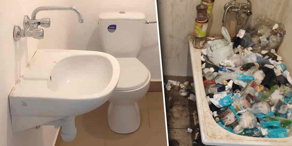 Lokator z Białej Podlaskiej zamienił swoje mieszkanie w śmietnik.
