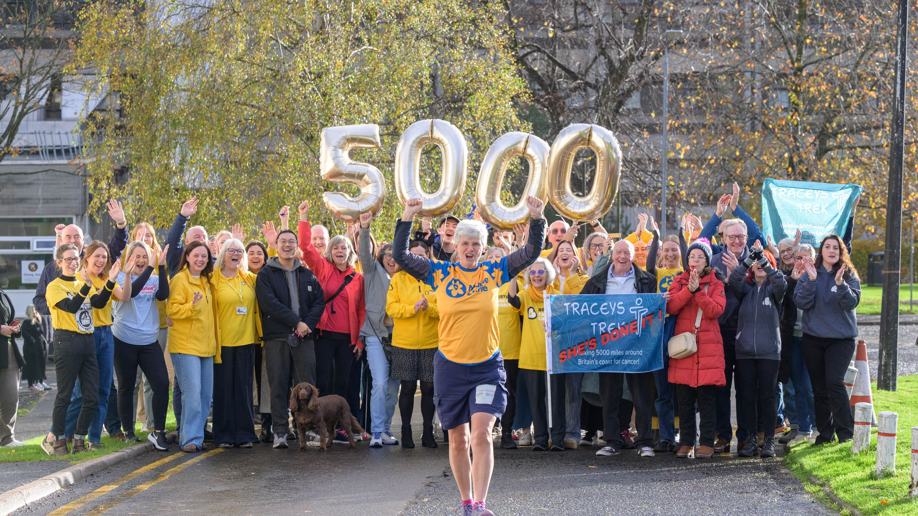 Woman walks 5,000 miles around Britain honoring late wife, raises £53k