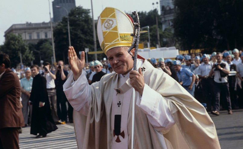 Warszawa, 02.06.1979. I pielgrzymka do Polski papieża Jana Pawła II. Plac Zwycięstwa