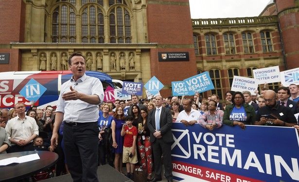 Premier David Cameron za pozostaniem w UE