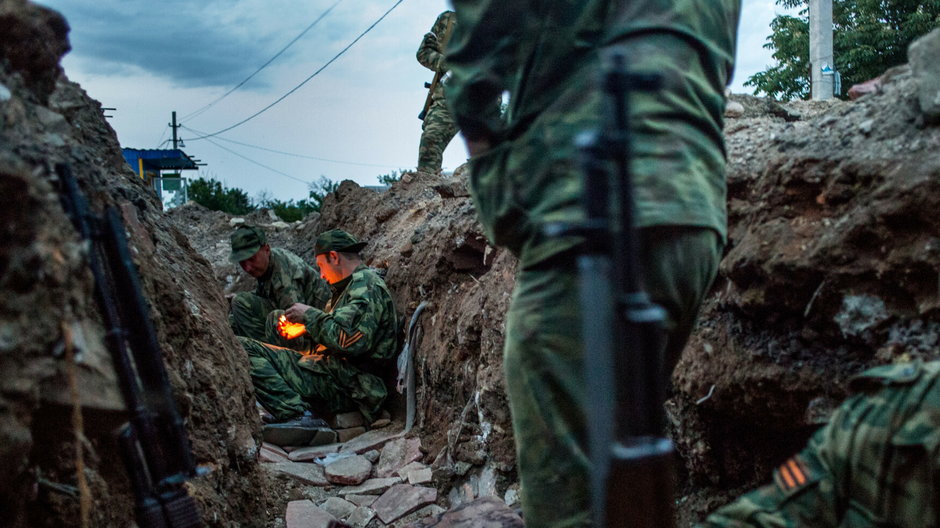 Prorosyjscy żołnierze z Donbasu. (Zdjęcie archiwalne)