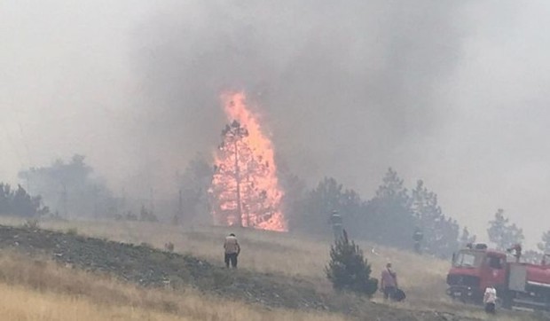 Požar na Tari nakon udara groma 