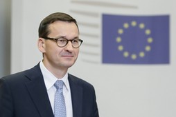 Mateusz Morawiecki podczas unijnego szczytu w Brukseli