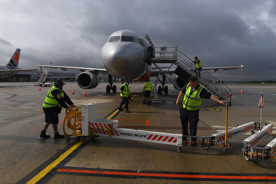 Priprema za let u Melburnu