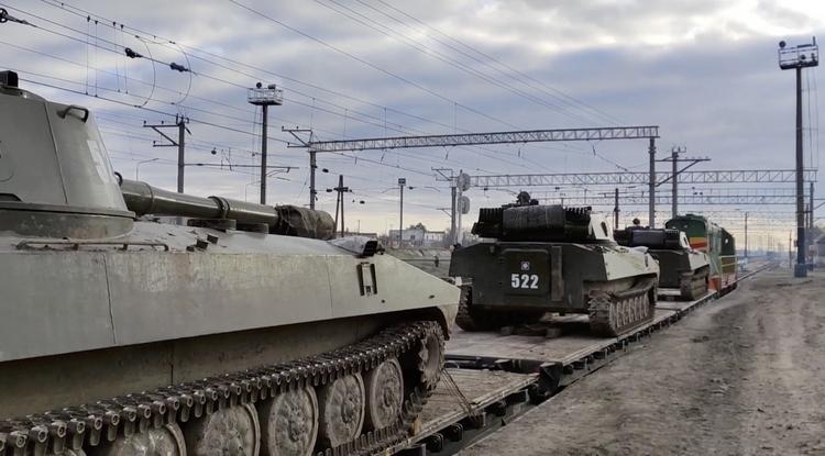 Február 15-én még úgy tűnt az orosz védelmi minisztérium által közreadott kép alapján, hogy visszavonulnak az ukrán határ közelében hadgyakorlatozó csapatok