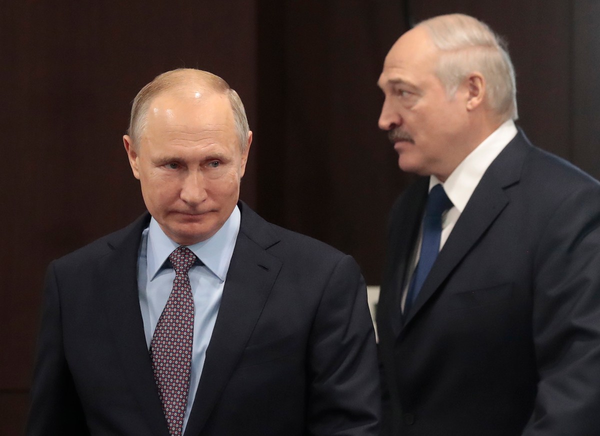 Władimir Putin i Alaksandr Łukaszenka