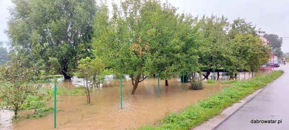 Podtopienia w Dąbrowie Tarnowskiej