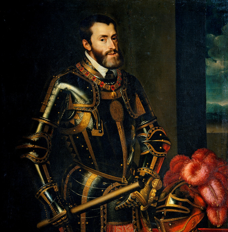 Karol V (panował 1519-1556), król Hiszpanii oraz cesarz i król rzymsko-niemiecki